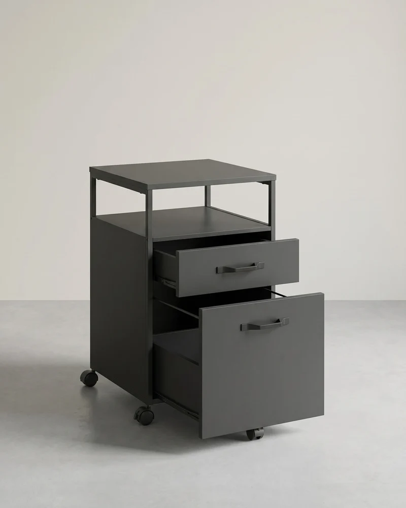 Schubladenelement auf Rollen - mit 2 Schubladen - Home Office