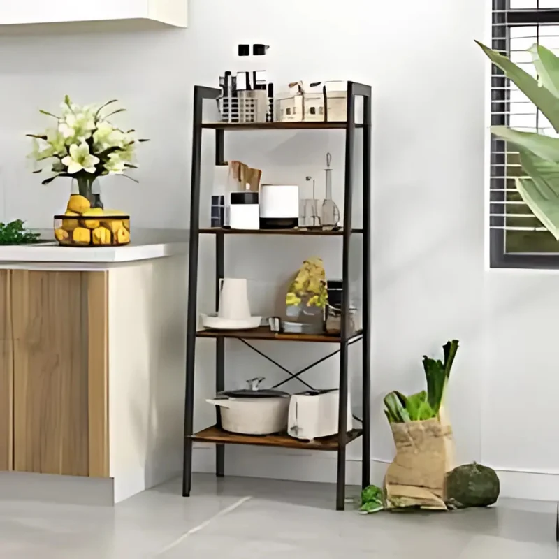 Wohnzimmer Arbeitszimmer Bodenstehendes trapezförmiges Bücherregal™ | Stilvolles Regal für mehr Leben