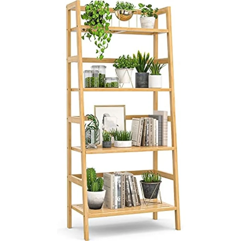Wohnzimmer Arbeitszimmer Bodenstehendes trapezförmiges Bücherregal™ | Stilvolles Regal für mehr Leben