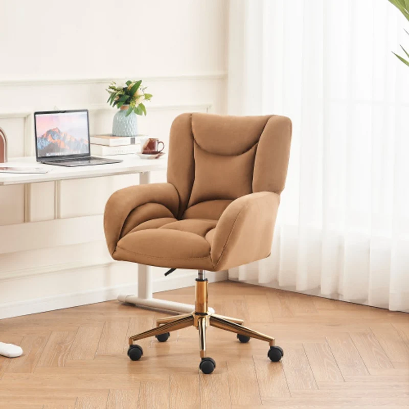 Drehbarer Schminkstuhl aus Samt™ | Eleganter komfortabler Samt-Drehstuhl
