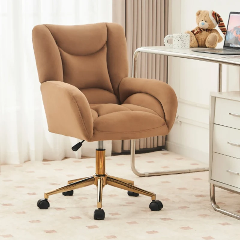 Drehbarer Schminkstuhl aus Samt™ | Eleganter komfortabler Samt-Drehstuhl