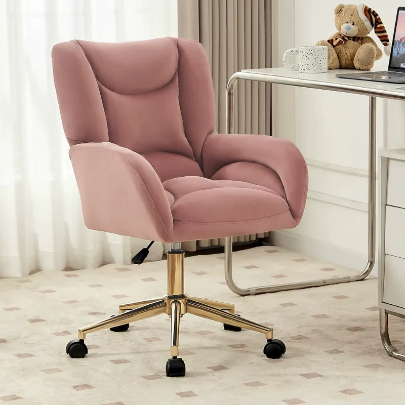 Drehbarer Schminkstuhl aus Samt™ | Eleganter komfortabler Samt-Drehstuhl
