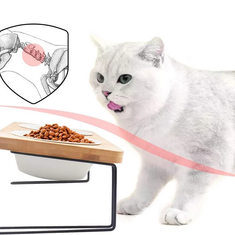Erhöhte Katzennäpfe ™ | Erhöhter Futterplatz voller Liebe