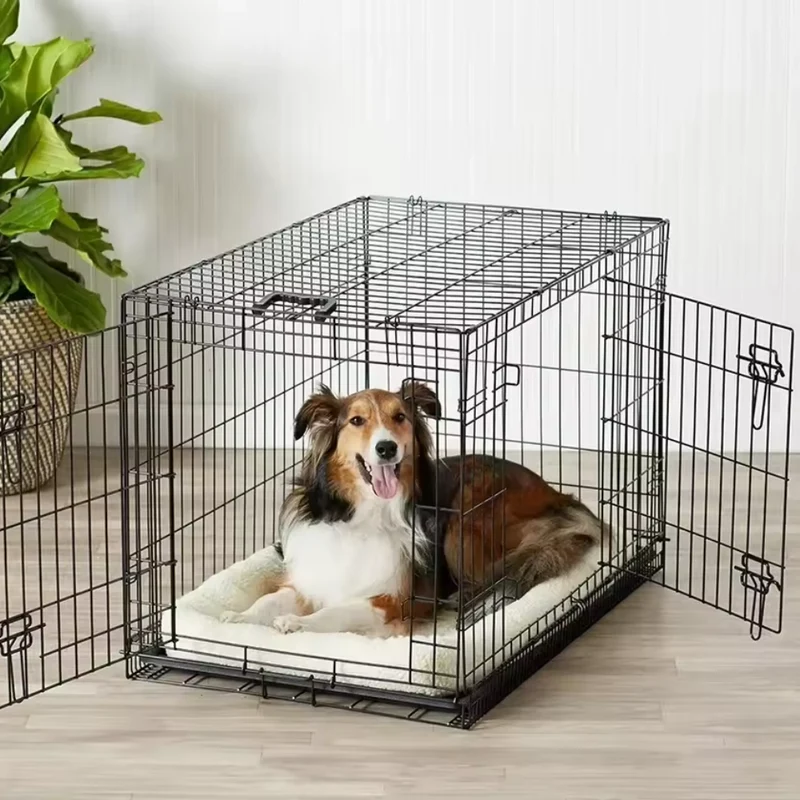 Faltbare Hundebox aus Metalldraht ™ | Sicheres faltbares Hunde-Zuhause