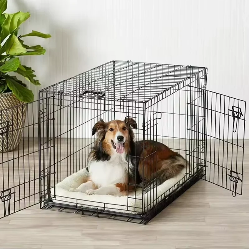 Faltbare Hundebox aus Metalldraht ™ | Sicheres faltbares Hunde-Zuhause