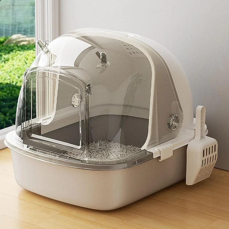 Vollständig geschlossene Katzentoilette ™ |Geruchsfrei, hygienisch, katzenfreundlich