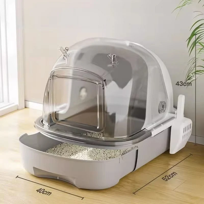 Vollständig geschlossene Katzentoilette ™ |Geruchsfrei, hygienisch, katzenfreundlich