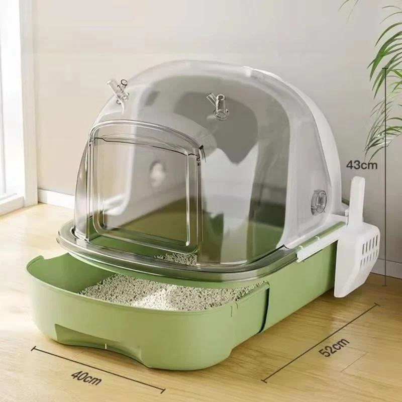 Vollständig geschlossene Katzentoilette ™ |Geruchsfrei, hygienisch, katzenfreundlich