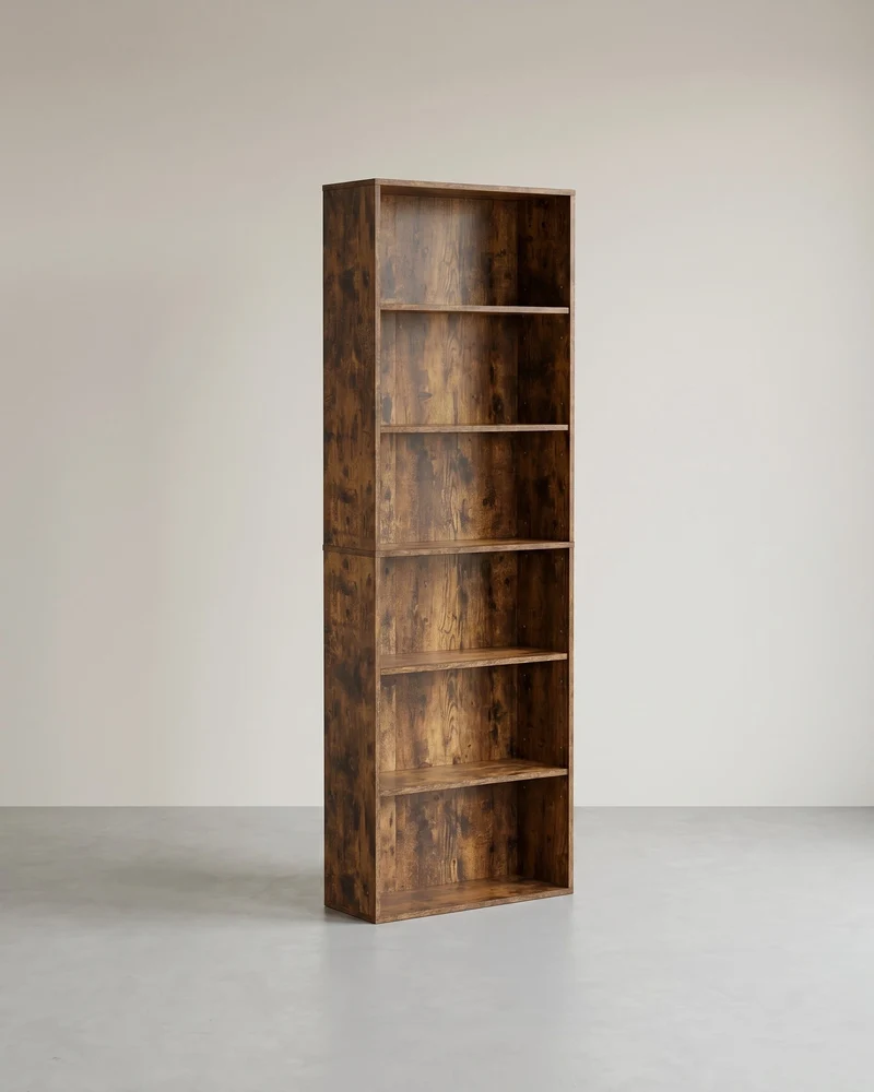 Modernes offenes Bücherregal – Geräumiges, freistehendes Aufbewahrungsregal mit verstellbaren Regalböden und minimalistischem Design