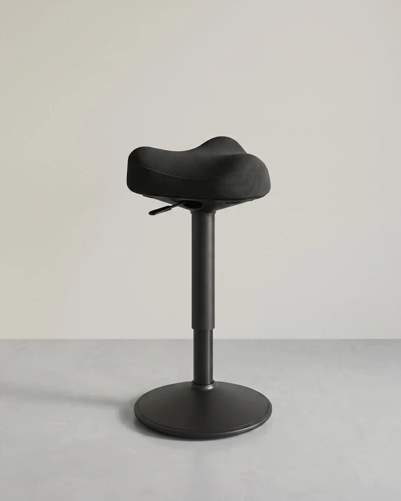 Ergonomischer Sattelhocker – Verstellbares Stahlgestell – Bequemer und aktiver Sitzkomfort