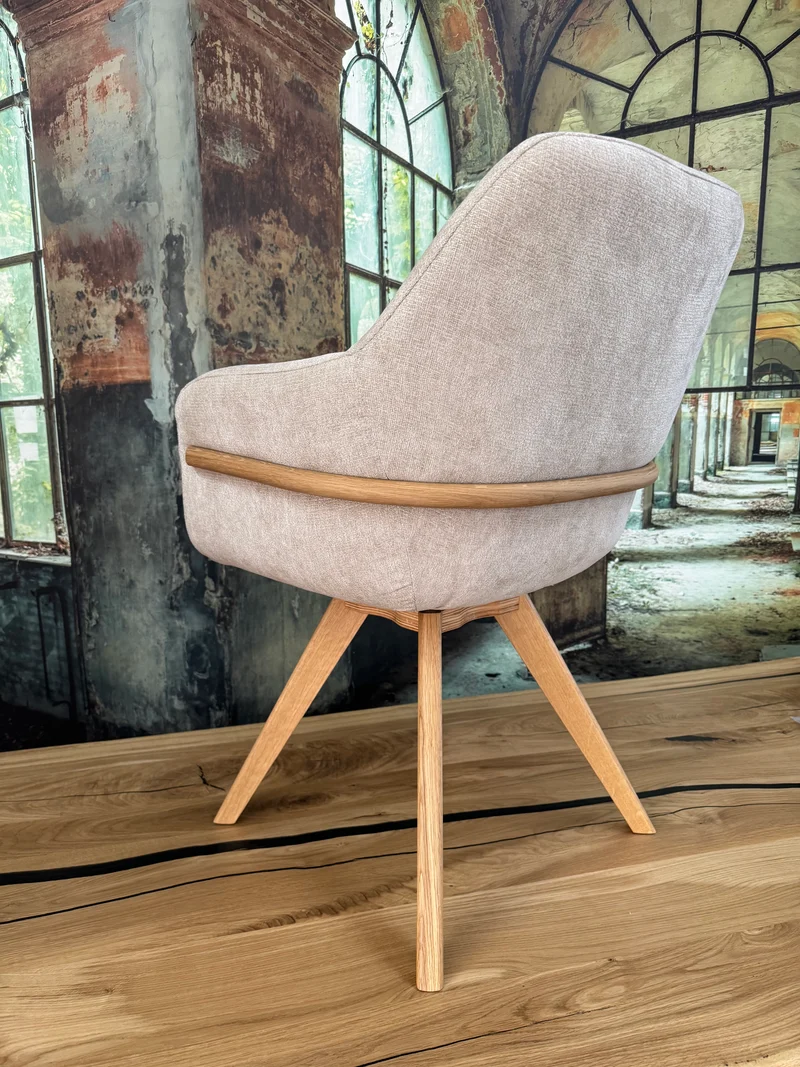 Esszimmerstuhl Stuhl Stühle +Holzdekor +Dreh-Rück-Funktion +extra dick gepolstert +Massivholzfüße +verschiedene Farben +Neu auf Lager