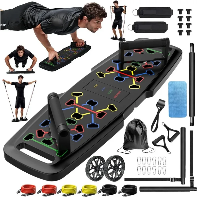 Hochwertiges Liegestützbrett als tragbares Trainingsgerät™ | DEIN FITNESSSTUDIO FÜR ZUHAUSE