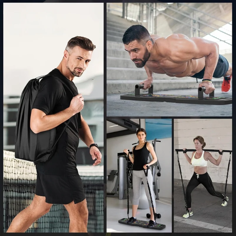 Hochwertiges Liegestützbrett als tragbares Trainingsgerät™ | DEIN FITNESSSTUDIO FÜR ZUHAUSE