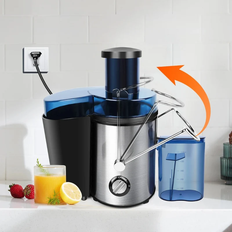 Entsafter für ganze Früchte und Gemüse Edelstahl™ | Frischer Saft Ganz ohne Mühe