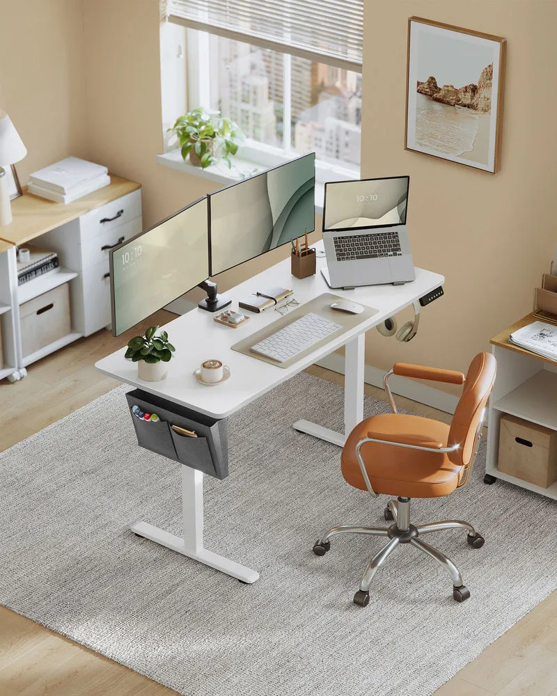 Elektrisch höhenverstellbarer Schreibtisch – 4 Speicherplätze – USB-C-Schnellladefunktion – 120 bis 180 x 80 cm