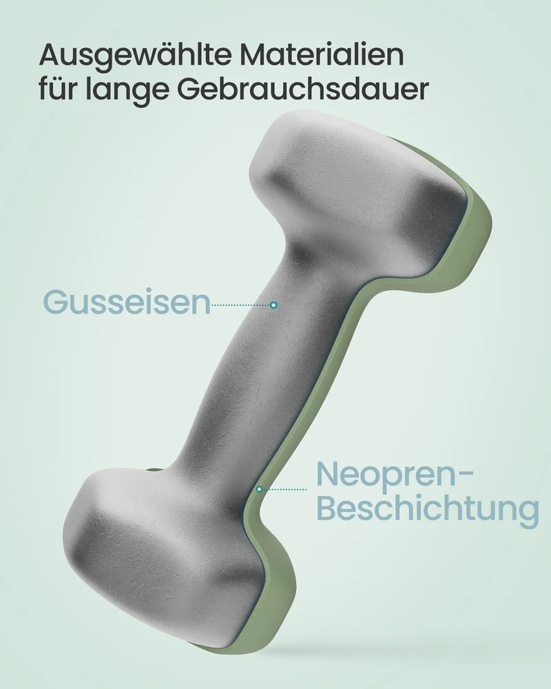 Kurzhantelset Mit Ständer - Hexagon-Hanteln Mit Neopren-Beschichtung - Für Krafttraining