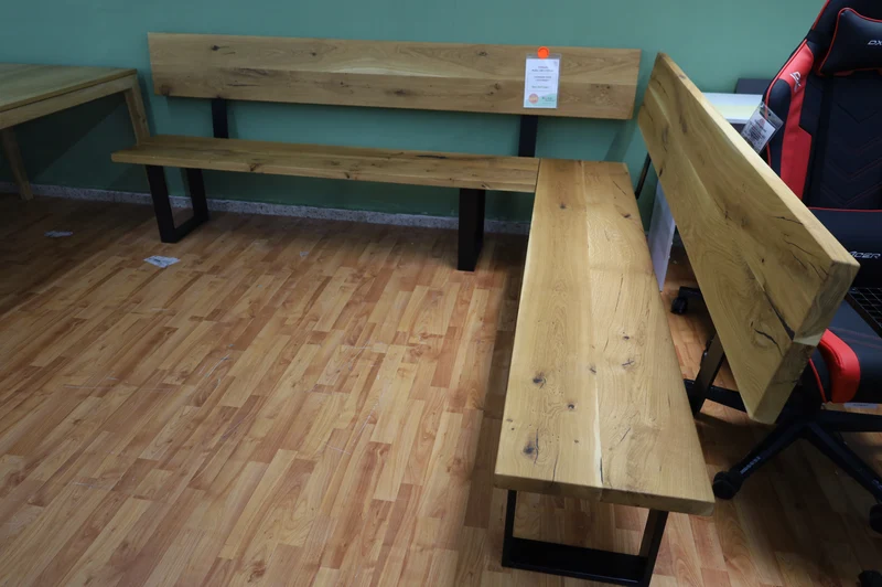 Eckbank + Vollmassiv Eiche + 4cm Massiv Kante + Neu auf Lager