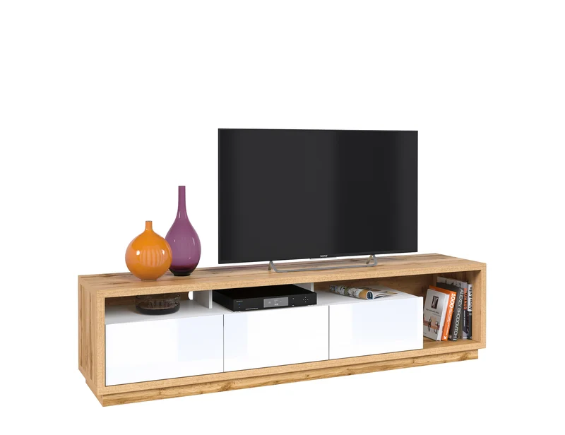 Tv-Kommode Tv-Unterschrank (aus Set) +Schubladen