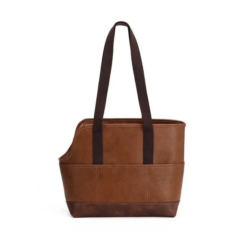 Haustiertragetasche aus Leder ™ | Elegante Haustier-Tragetasche mit Herz