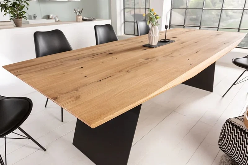 Esstisch Tisch + Schweizer Kante + Massivholz Eiche 200x100cm
