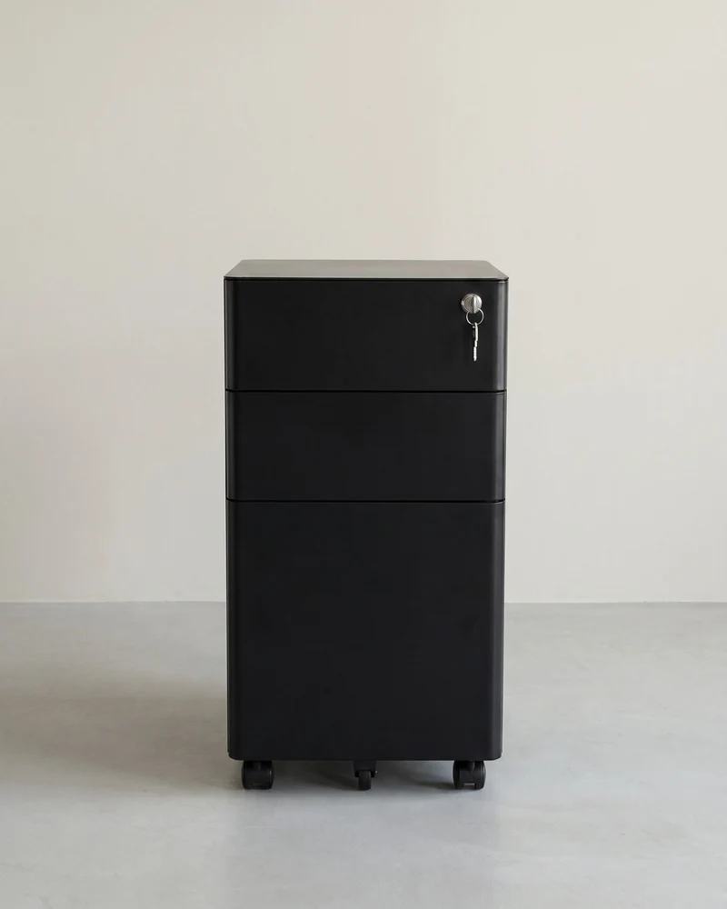 Aktenschrank mit 3 Schubladen - Schubladenelement - Schrank mit Rollen