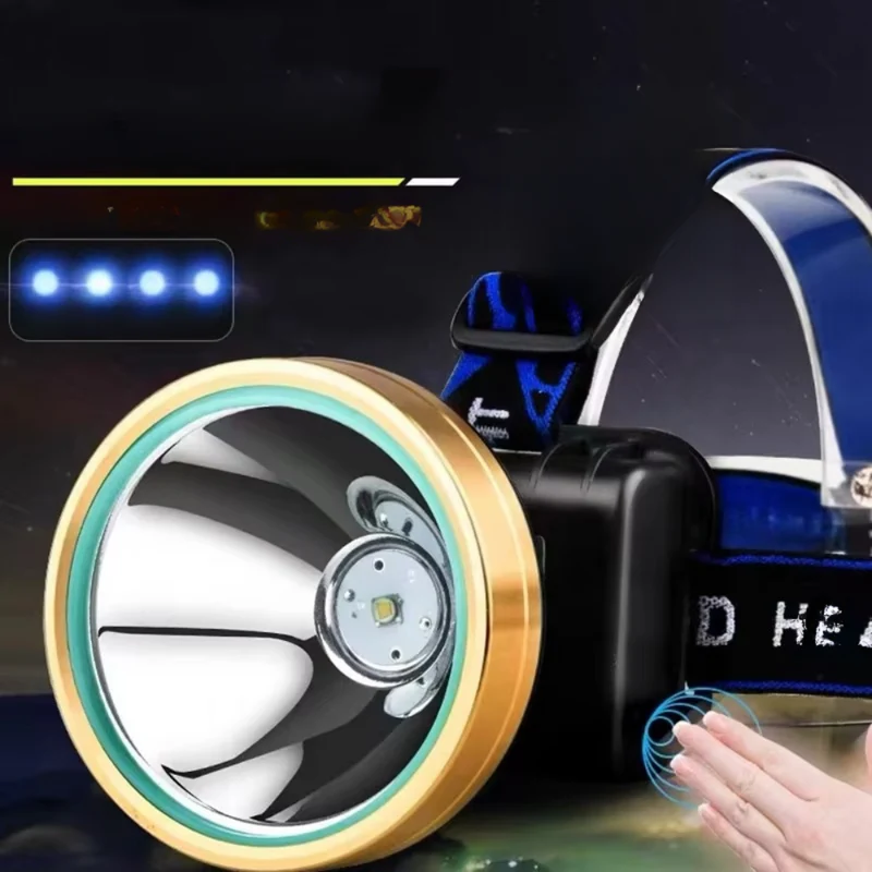 LED-Scheinwerfer Wiederaufladbare™ | Ultrastarke Stirnlampe für Abenteuer