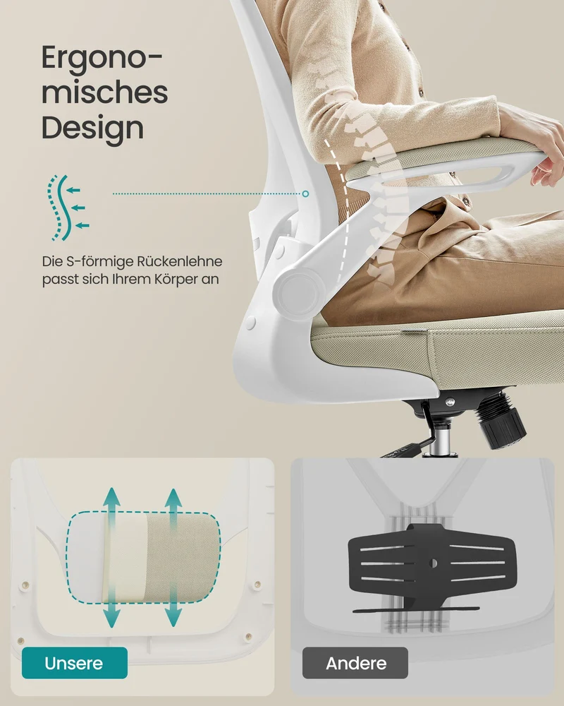 Ergonomischer Bürostuhl mit Kopfstütze – Komfort und Unterstützung