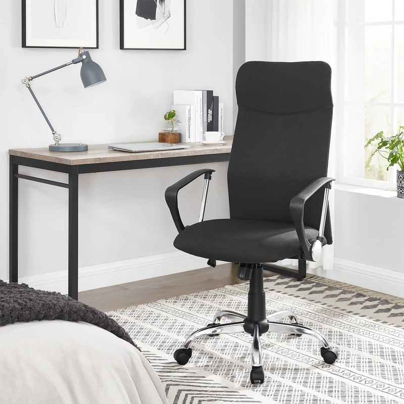Ergonomischer Bürostuhl – bequeme Stoffpolsterung – verstellbar