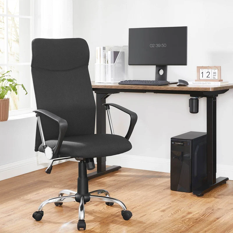 Ergonomischer Bürostuhl – bequeme Stoffpolsterung – verstellbar
