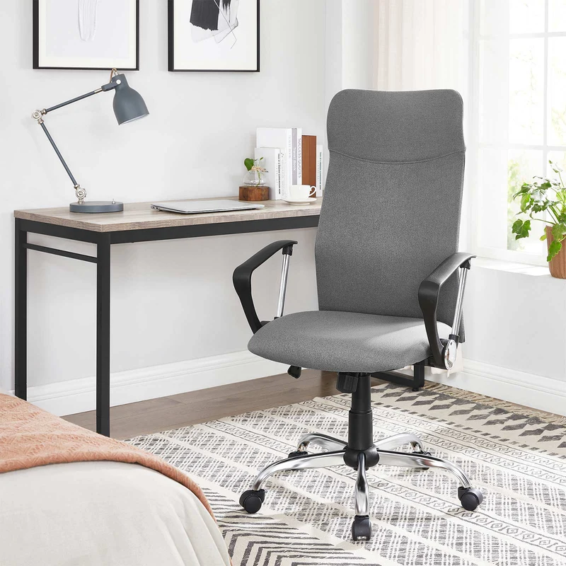 Ergonomischer Bürostuhl – bequeme Stoffpolsterung – verstellbar