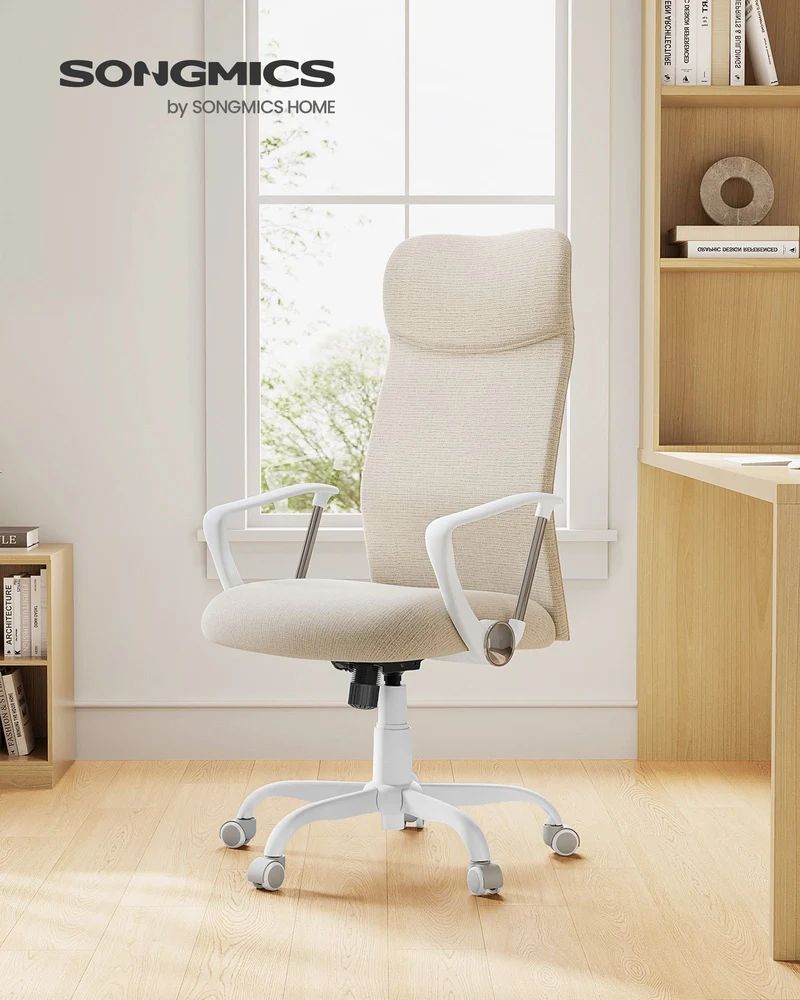 Ergonomischer Bürostuhl – bequeme Stoffpolsterung – verstellbar