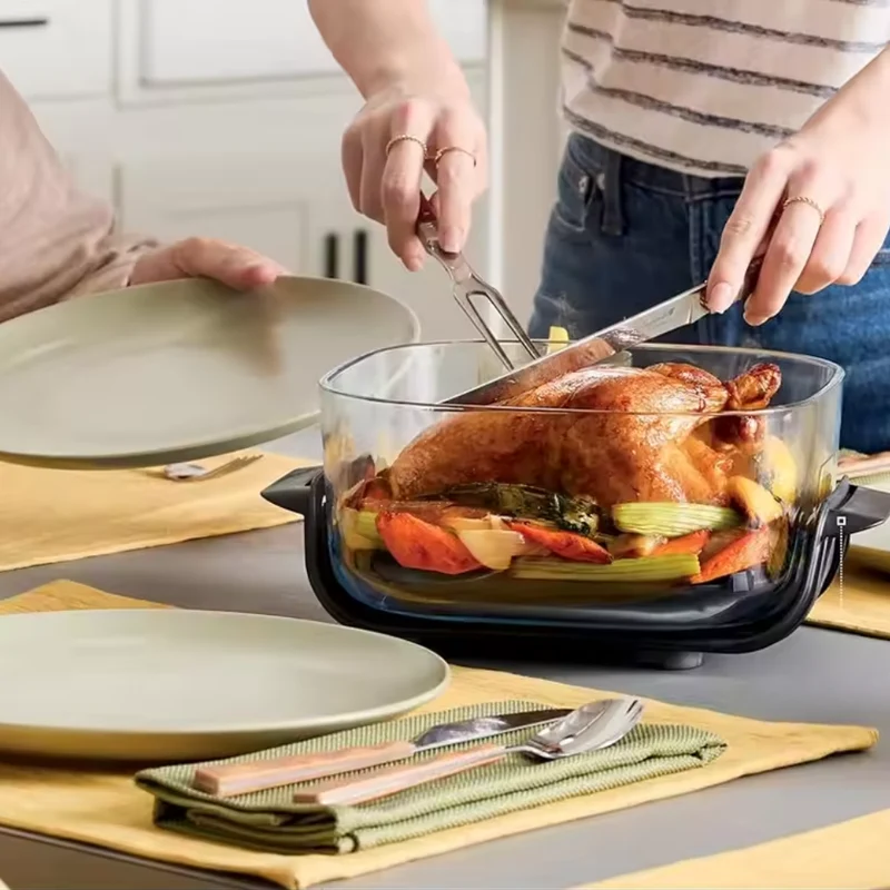 Crispi Air Fryer Mikrowellen-Gefrierschrank™ | Vielseitige Glasbehälter für gesundes Kochen