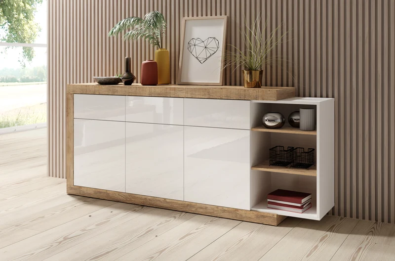 Tv-Unterschrank + Soft Close + Ausziehfunktion