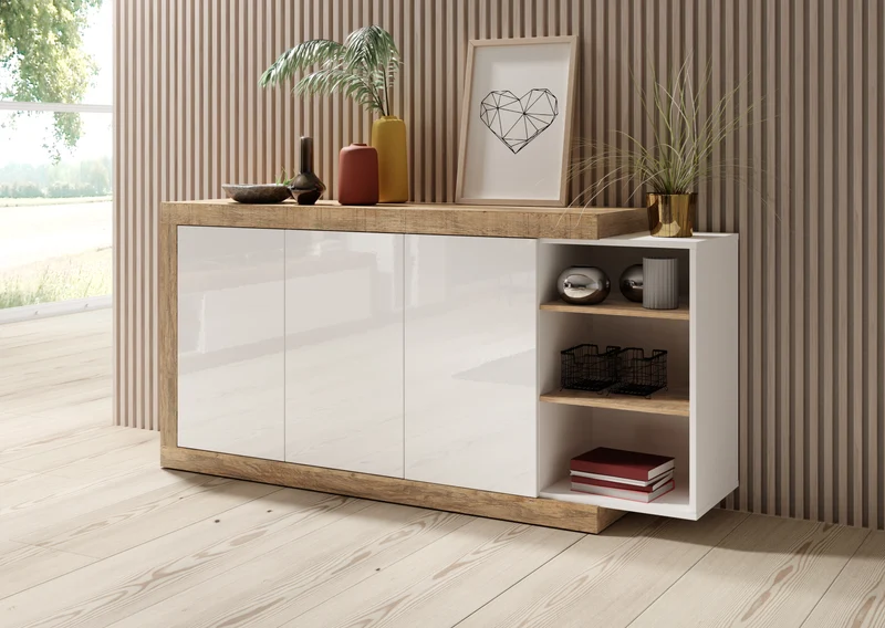Tv-Unterschrank + Soft Close + Ausziehfunktion