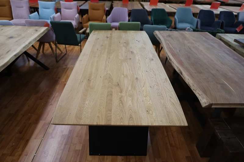 Esstisch Tisch + Schweizer Kante + Massivholz Eiche 200x100cm