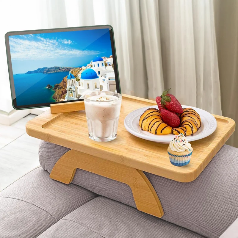 Sofa-Clip-Tisch™ | Komfortabler Sofatisch mit Handyhalter