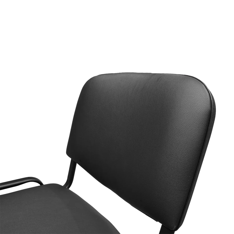 Besucherstuhl – Gestell in Schwarz (Verschiedene Polster)