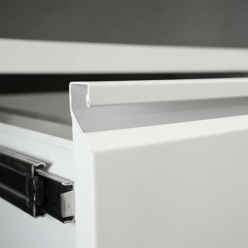 Stahl-Hängeregisterschrank (4 Schübe) – Doppelbahnig in Signalweiß