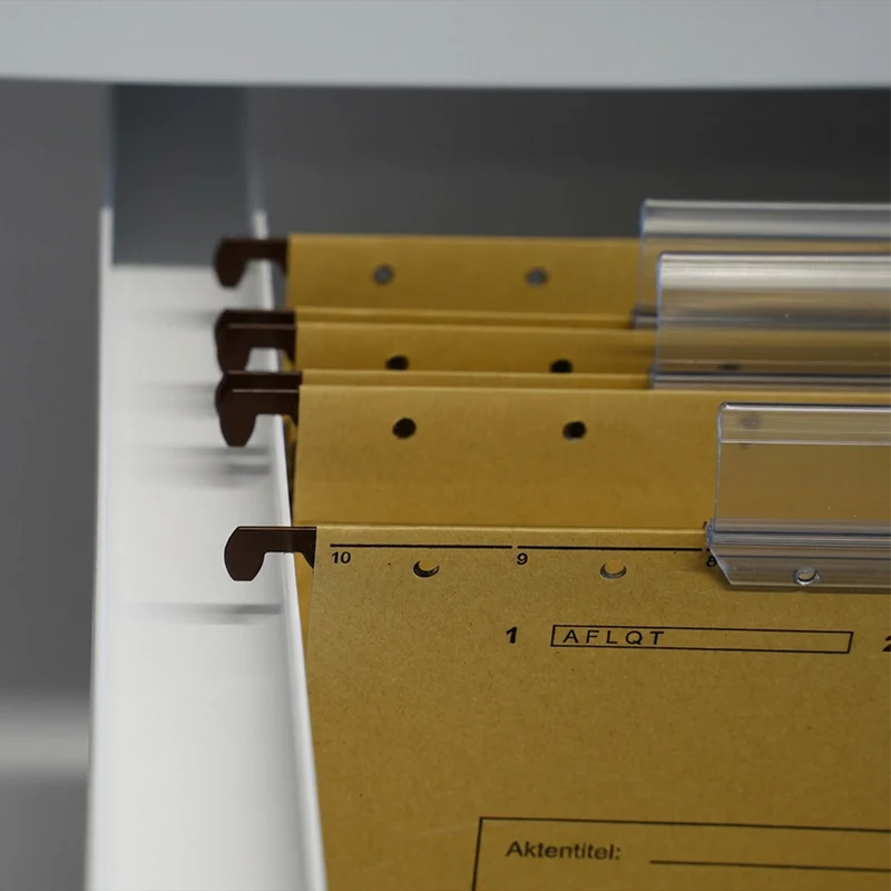 Stahl-Hängeregisterschrank (4 Schübe) – Doppelbahnig in Signalweiß