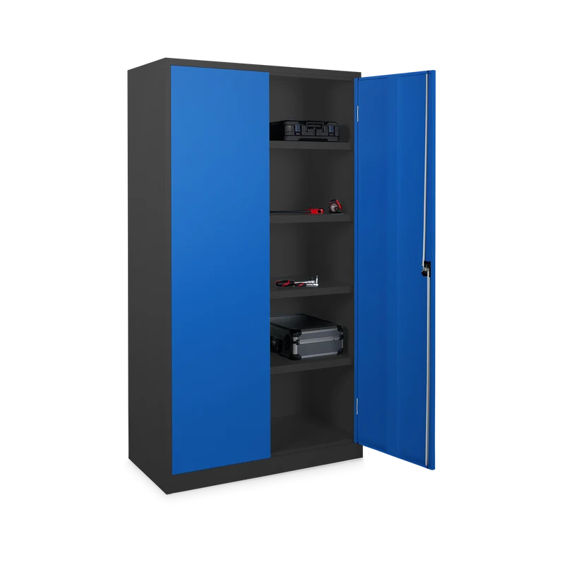 Stahlschrank – 920 x 500 (5 OH) – Korpus in Tiefschwarz