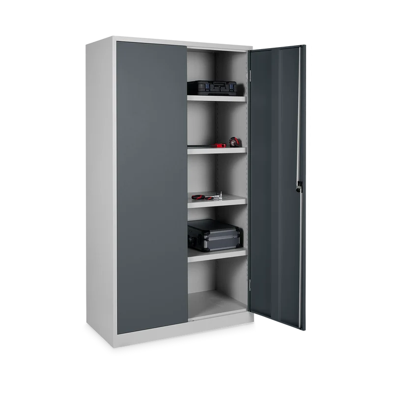 Stahlschrank – 920 x 500 (5 OH) – Korpus in Lichtgrau