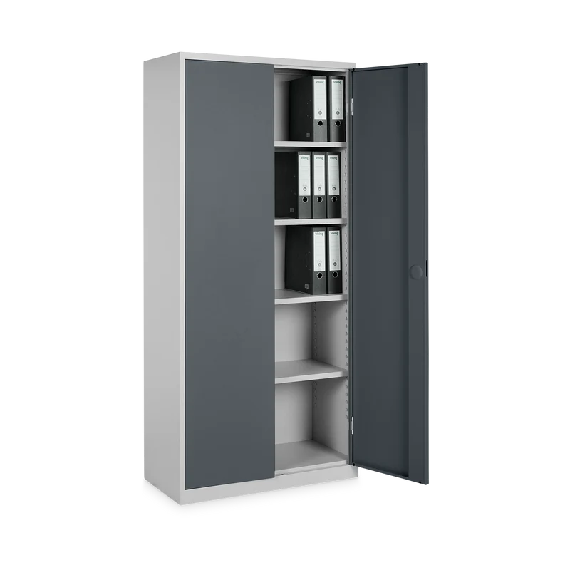 Aktenschrank aus Stahl – 920 x 420 (5 OH) – Korpus in Lichtgrau