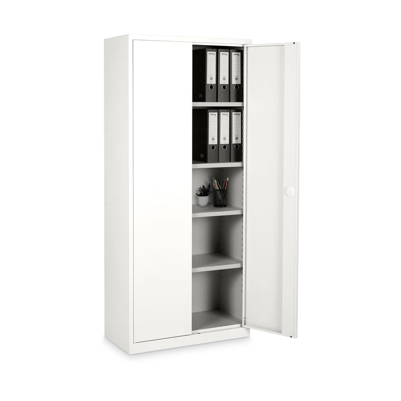 Aktenschrank aus Stahl – 800 x 380 (4,5 OH) – Korpus in Reinweiß