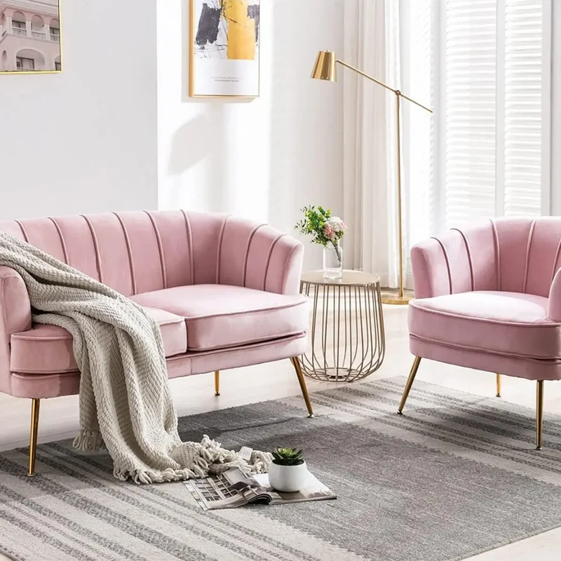 Akzentstuhl aus Samt in Fassform™ | Eleganter Wohlfühlstuhl mit Stil