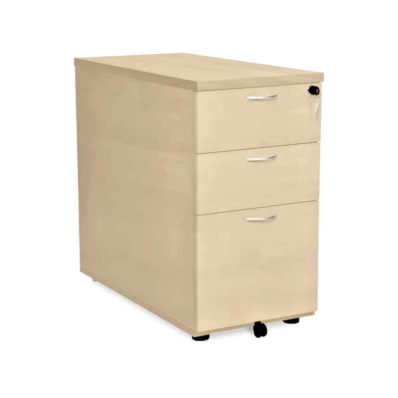 Standcontainer aus Holz mit Schubladen