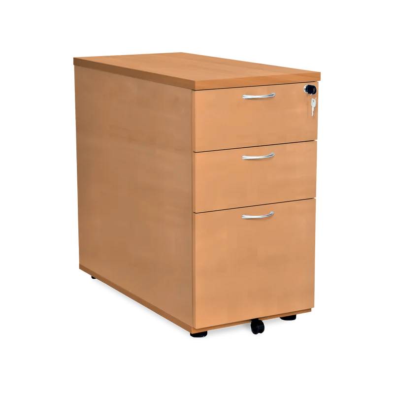 Standcontainer aus Holz mit Schubladen