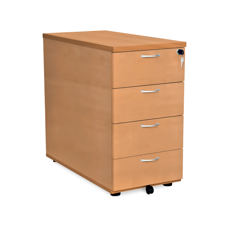 Standcontainer aus Holz mit Schubladen