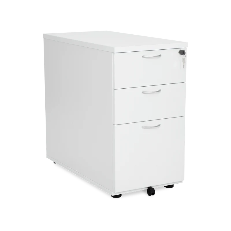 Standcontainer aus Holz mit Schubladen