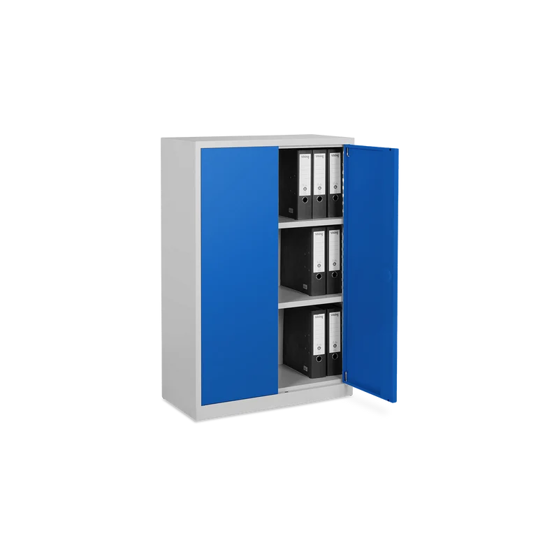 Aktenschrank aus Stahl – 800 x 380 (3 OH) – Korpus in Lichtgrau