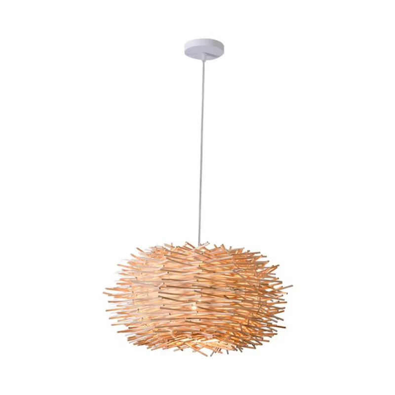 lampe Pendelleuchten Kunstaufhängung™ | Handgefertigte, natürliche Weiden-Lampe
